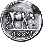 Denarius - Juba II Caesarea, Mauretania, 6 reverse image