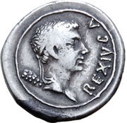 Denarius - Juba II Caesarea obverse image
