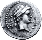 Denarius - Juba II Caesarea obverse image