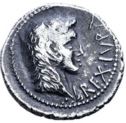 Denarius - Juba II Caesarea obverse image