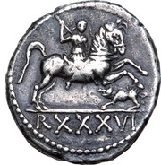 Denarius - Juba II Caesarea, Mauretania, 11 reverse image