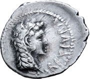 Denarius - Juba II Caesarea obverse image