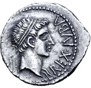 Denarius - Juba II and Ptolemy Caesarea obverse image