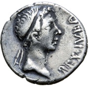 Denarius - Juba II and Cleopatra Selene Caesarea obverse image