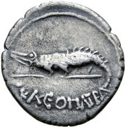 Denarius - Juba II and Cleopatra Selene Caesarea reverse image