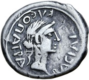 Denarius - Juba II and Cleopatra Selene Caesarea, Mauretania, 11-23 reverse image