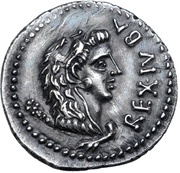 Denarius - Juba II Caesarea obverse image
