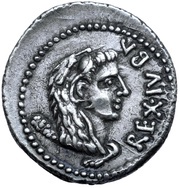 Denarius - Juba II Caesarea obverse image