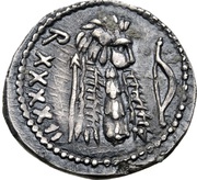 Denarius - Juba II Caesarea, Mauretania, 17 reverse image