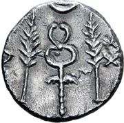 Denarius - Ptolemy Caesarea, Mauretania, 39-40 reverse image