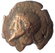 Quadrans - Syphax Western Numidia; pointing beard, horseman right obverse image