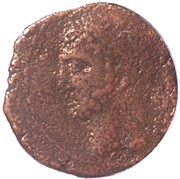 Semis - Syphax Western Numidia; small beard, horseman left obverse image