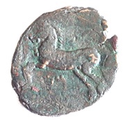 As - Massinissa or Micipsa with punic letters reverse image