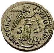 1 Follis - Theodahad Rome, Ostrogothic Kingdom, 534-536 reverse image