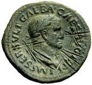 42 Nummi Countermark; As of Galba, 68-69; Libertas obverse image