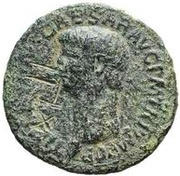42 Nummi Countermark; As of Claudius, 41-54 obverse image