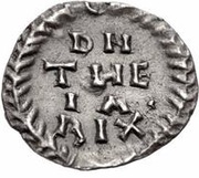 ¼ Siliqua - Theia / In the name of Anastasius I, 491-518 Ticinum reverse image