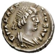 ½ Siliqua In the name of Anastasius I; Rome obverse image