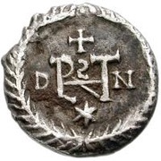 ½ Siliqua - Athalaric / In the name of Justin I, 518-527 Ravenna, Ostrogothic Kingdom, 526-527 reverse image