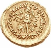 1 Tremissis - Anonymous / In the name of Justin I, 518-527 Rome reverse image