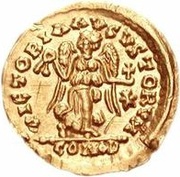 1 Tremissis - Anonymous / In the name of Justinian I, 527-565 reverse image