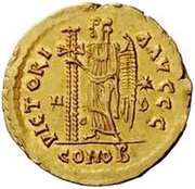 1 Solidus - Theoderic / In the name of Zeno, 476-491 Mediolanum/Milan reverse image