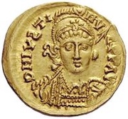 1 Solidus - Athalaric / In the name of Justin I, 518-527 Star to the right obverse image