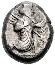 Siglos - Artaxerxes II / Artaxerxes III THE ROYAL COINAGE - 3rd type B - late obverse image