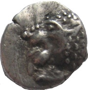 Obol - Hecatomnus Caria satrapy - "Ἑκατόμνος" obverse image