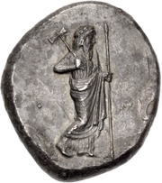 Tetradrachm - Hecatomnus Mylasa obverse image