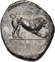 Tetradrachm - Hecatomnus Mylasa reverse image