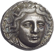 Tetradrachm - Mausolus Halikarnassos obverse image