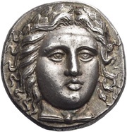 Tetradrachm - Idrieus Halicarnassus obverse image