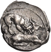 Obol - Mazaeus Myriandrus, Persian Empires, 361 BC - 334 BC reverse image