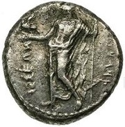 Stater - Tiribazus Cilicia satrapy, Persian Empires, 387 BC - 380 BC reverse image
