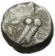 Tetradrachm - Mazakes Egypt satrapy, Persian Empires, 333 BC - 332 BC reverse image