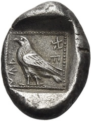 Stater - Kherei Xanthus, Persian Empires, 430 BC - 410 BC reverse image