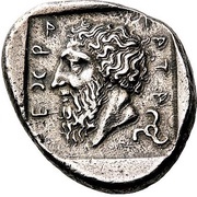 Stater - Mithrapata Antiphellos, Persian Empires, 390 BC - 370 BC reverse image
