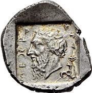 Stater - Mithrapata Antiphellos, Persian Empires, 380 BC - 375 BC reverse image