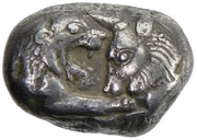 Stater - temp. Croesus "last king of Lydia" / Cyrus the Great "Cyrus II of Persia" Lydia satrapy obverse image