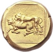Double Daric - Temp. Mazaeus Babylon Satrapy - Alexandrine Empire reverse image