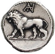 Tetradrachm - Various monograms Babylon, Persian Empires, 328 BC - 311 BC reverse image