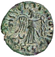 Tetradrachm - Gondophares with Maharaja Gadana "Orthagnes" nisada - 12 BC-130 AD Province of Arachosia, Persian Empires, 25-35 reverse image