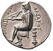 Drachm - Arsaces I Sellwood Type 2 - Nisa, Persian Empires, 247 BC - 211 BC reverse image