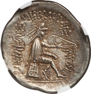 Drachm - Mithradates I Sellwood Type 9, Persian Empires, 171 BC - 138 BC reverse image