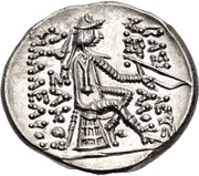 Drachm - Artabanos III, Persian Empires, 126 BC - 122 BC reverse image