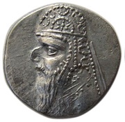 Drachm - Mithradates II Sellwood Type 28.1 obverse image