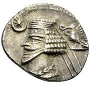 Drachm - Phraates IV Sellwood Type 54 obverse image