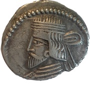 Drachm - Vardanes I Sellwood Type 64.31 - Ecbatana obverse image