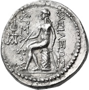 Tetradrachm - Phraates II, Persian Empires, 132 BC reverse image